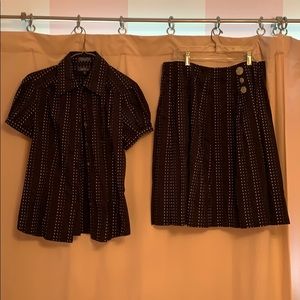 Faconnable Shirt and Skirt